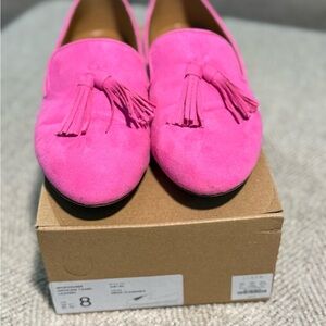 J. Crew Women's Pink Tassel Mules